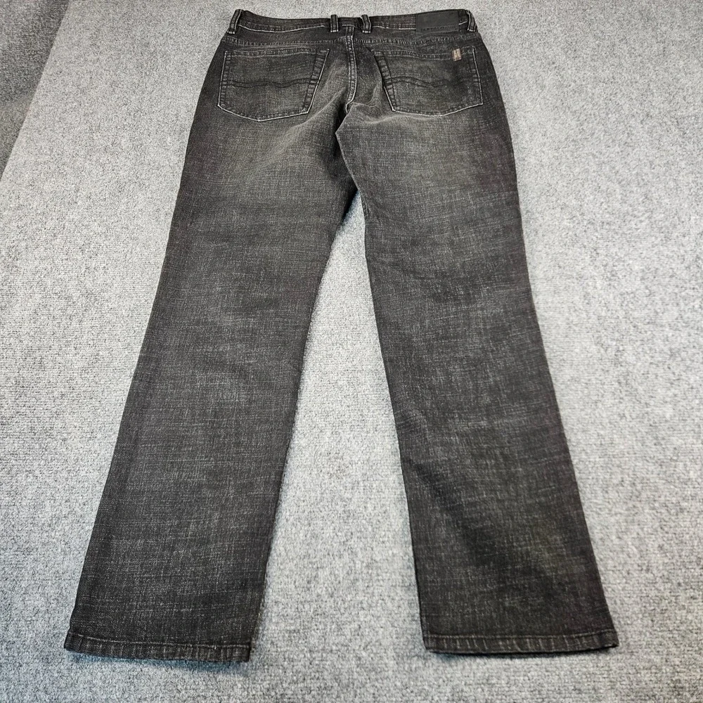 Buffalo David Bitton Jackson Straight Stretch Jeans Mens 32x32 Faded Black Denim - Picture 11 of 11